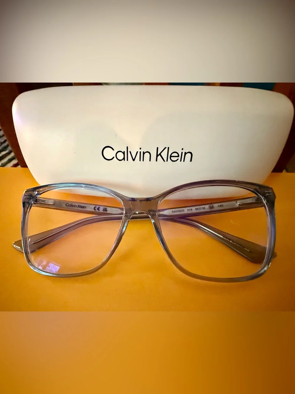 Calvin Klein glasses | Women | Translucent blue (EUC)